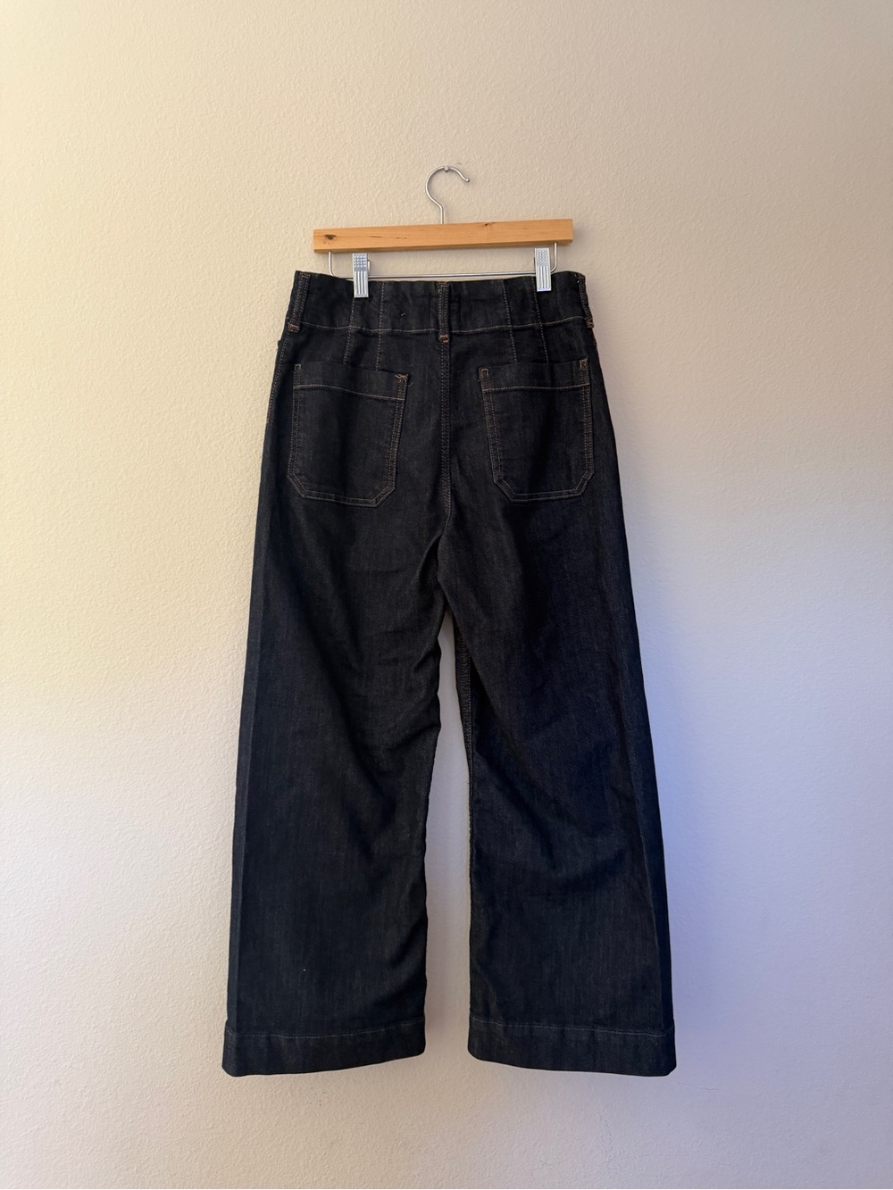 Maeve Colette High-Rise Wide-Leg Cropped Jeans SZ 28 - Picture 7 of 10